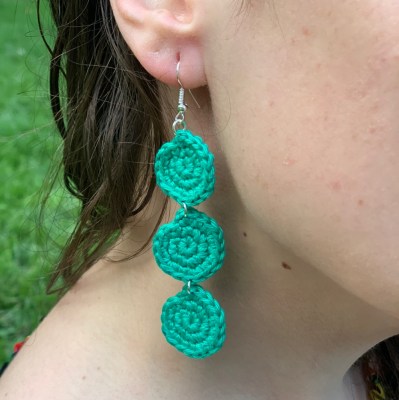 pendientes trigira turquesa